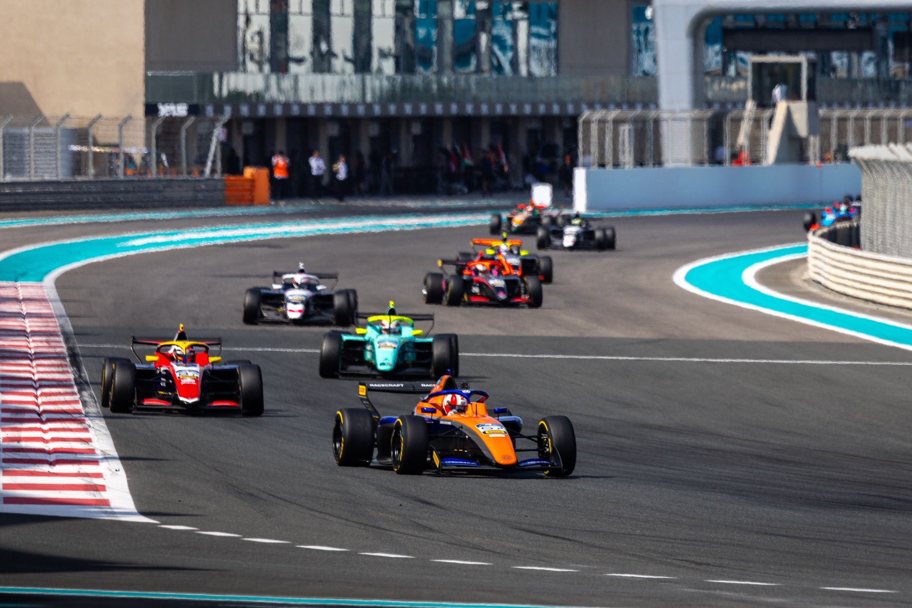 Racecraft Academy cars racing on circuit