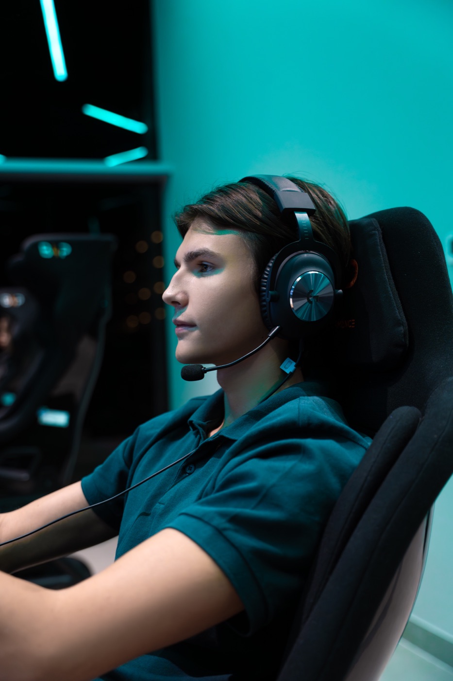 Driver using a Racecraft simulator